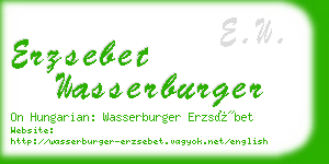 erzsebet wasserburger business card